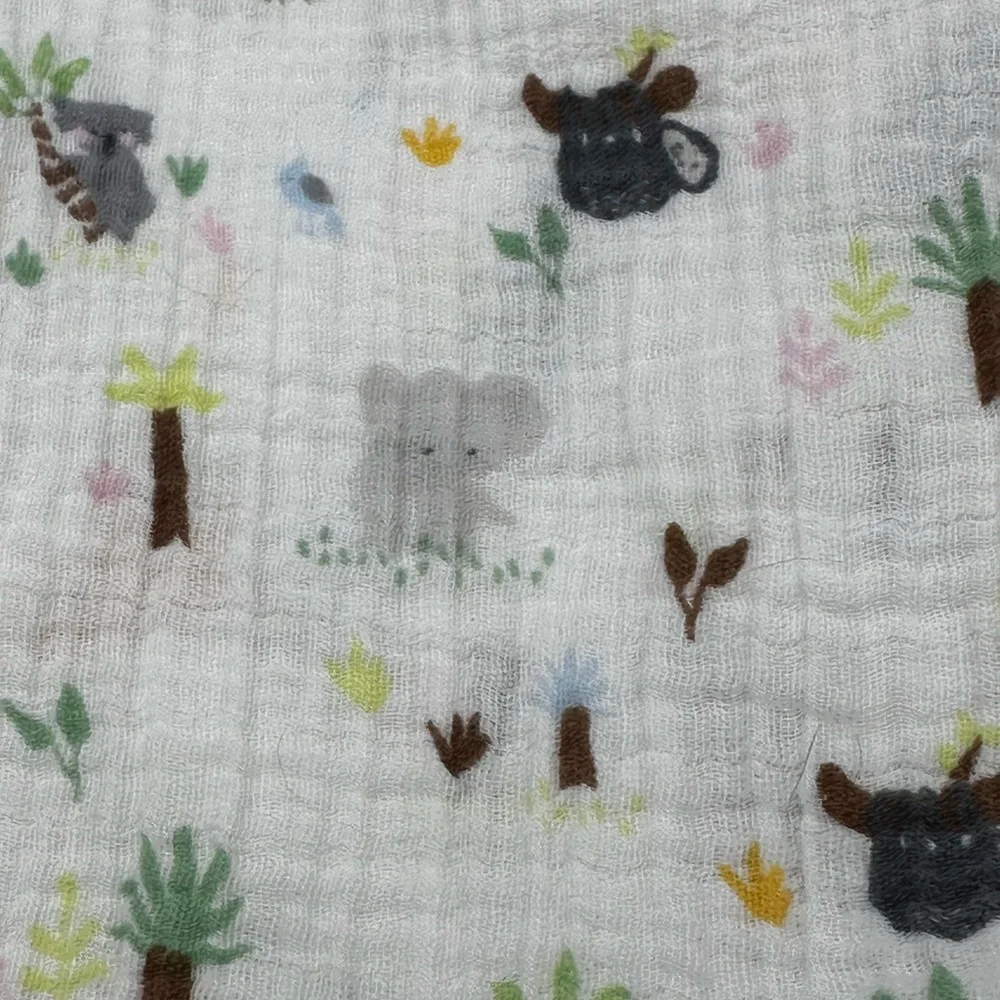Cloud Island Muslin Lovey Baby Security Blanket Swaddle‎ Jungle Animals Cotton